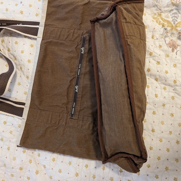 Handmade bag from Hermes dust bag and ribbons with cotton lining - Picture 10 of 14